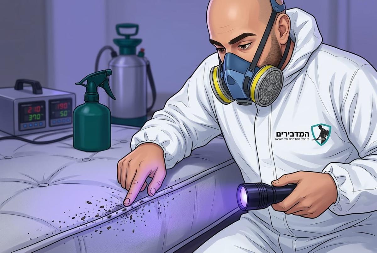 מדביר מקצועי המבצע פעולות הדברה בבית בראשון לציון
